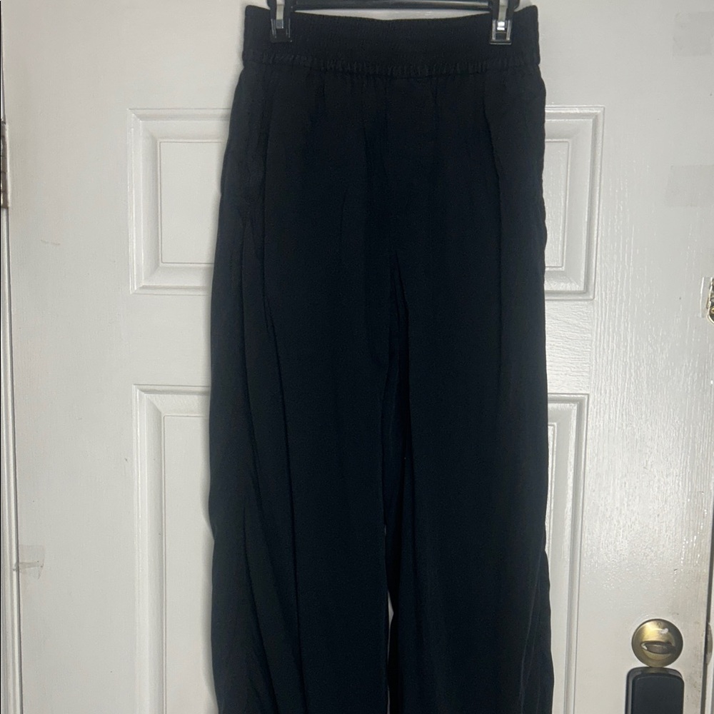 Madewell Black Wide Leg Pants